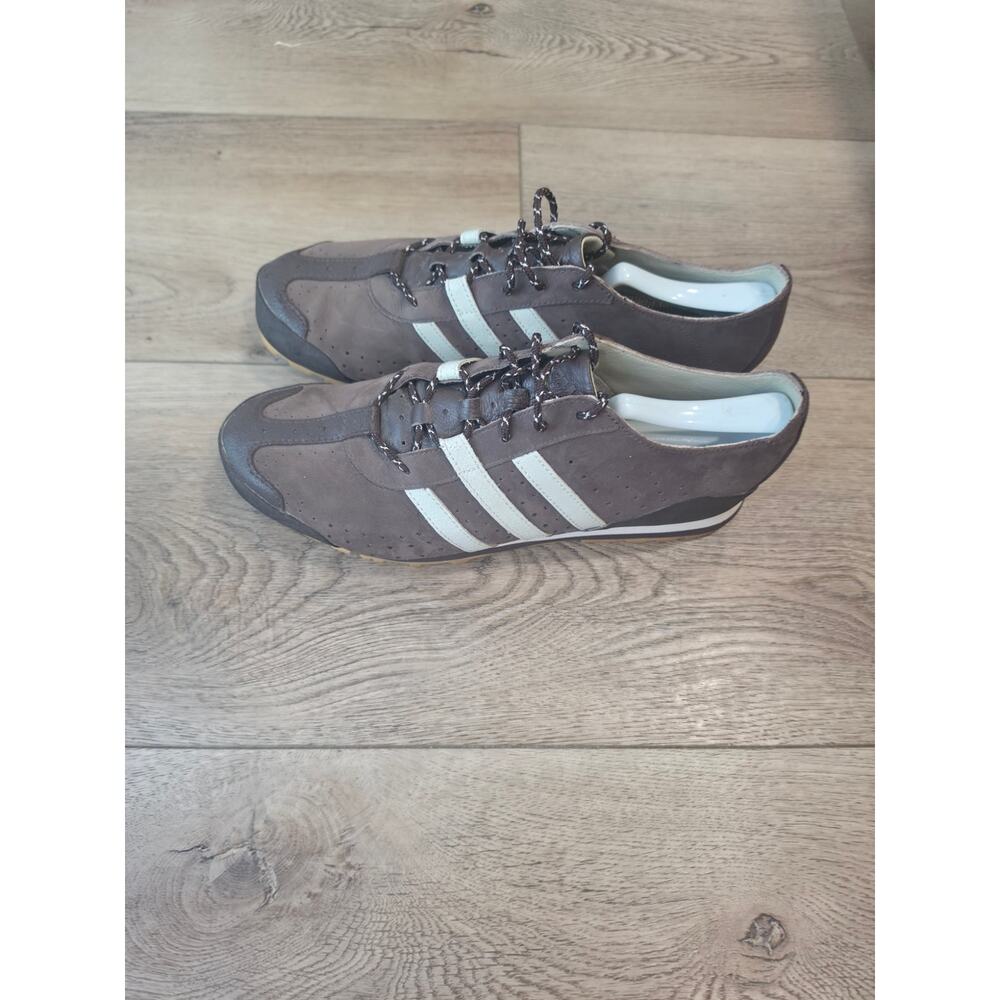 Vintage 2006 Adidas Italia 60s Brown Leather Sneakers Mens 11 Rare Y2K - Picture 3 of 8